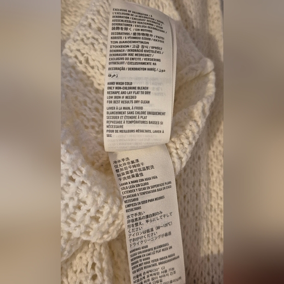 Hollister Off-White Open-Front Cardigan - Picture 5 of 6